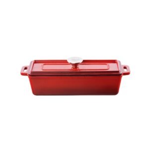 Grand Feu baking dish with a lid, red, 1.7 l