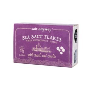 Salt flakes with garlic and basil, 75 g