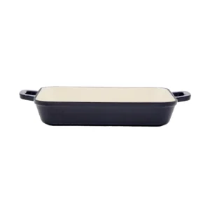 Grand Feu Enamelled Cast Iron Baking Dish Blue 2L